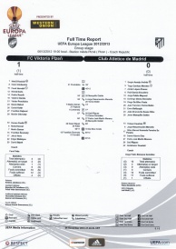 zpráva - skupina Evropské ligy - FC Viktoria Plzeň - Atlético Madrid 1:0 - 06.12.2012 - Doosan Aréna, Plzeň, Czech Republic