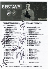 sestavy - ČR - ostatní - ligový zápas o titul - FC Viktoria Plzeň - FC Baník Ostrava 1:0 - 15.05.2022 - Doosan Aréna, Plzeň, Czech Republic