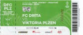 vstupenka - předkolo Konferenční ligy - FC Drita - FC Viktoria Plzeň 1:2 - 03.08.2023 -  Stadiumi Fadil Vokrri, Pristina, Kosovo