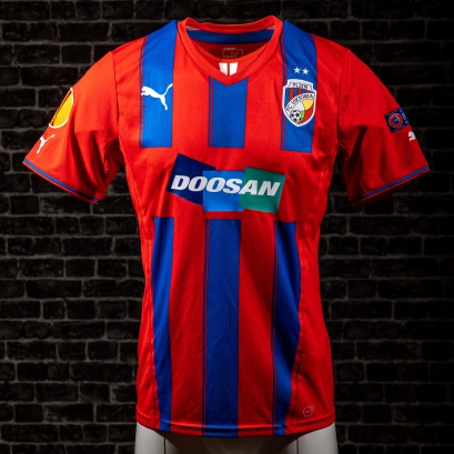 Hraný zápasový dres FC Viktoria Plzeň - sezóna 2013-2014 - Marek Hanousek - Europa League - přední strana