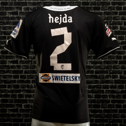 Hraný zápasový dres FC Viktoria Plzeň - sezóna 2013-2014 - Lukáš Hejda - liga - zadní strana