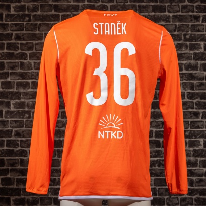 Hraný zápasový dres FC Viktoria Plzeň - sezóna 2021-2022 - Jindřich Staněk - Conference League - zadní strana