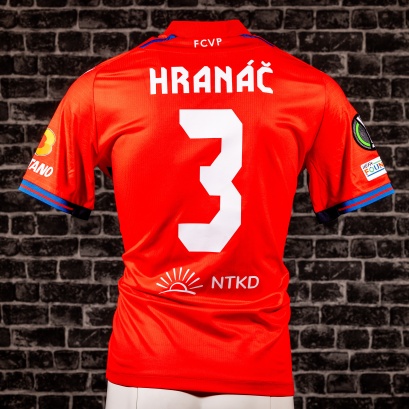 Hraný zápasový dres FC Viktoria Plzeň - sezóna 2023-2024 - Robin Hranáč - Conference league - zadní strana