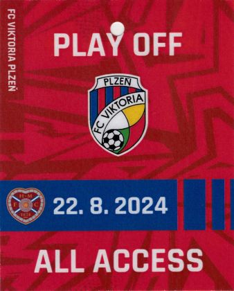 akreditace - předkolo Evropské ligy - FC Viktoria Plzeň - Heart of Midlothian F.C. 1:0 - 22.08.2024 - Doosan Aréna, Plzeň, Czech Republic