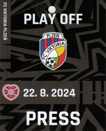 akreditace - předkolo Evropské ligy - FC Viktoria Plzeň - Heart of Midlothian F.C. 1:0 - 22.08.2024 - Doosan Aréna, Plzeň, Czech Republic