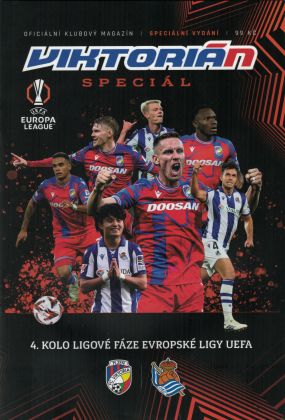 program - skupina Evropské ligy - FC Viktoria Plzeň - Real Sociedad 2:1 - 07.11.2024 - Doosan Aréna, Plzeň, Czech Republic