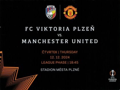 menu (food menu) - skupina Evropské ligy - FC Viktoria Plzeň - Manchester United FC 1:2 - 12.12.2024 - Doosan Aréna, Plzeň, Czech Republic