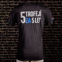 Tričko FC Viktoria Plzeň - rok 2015 - Mistři 2014-2015 - černé - fanshop - zadní strana